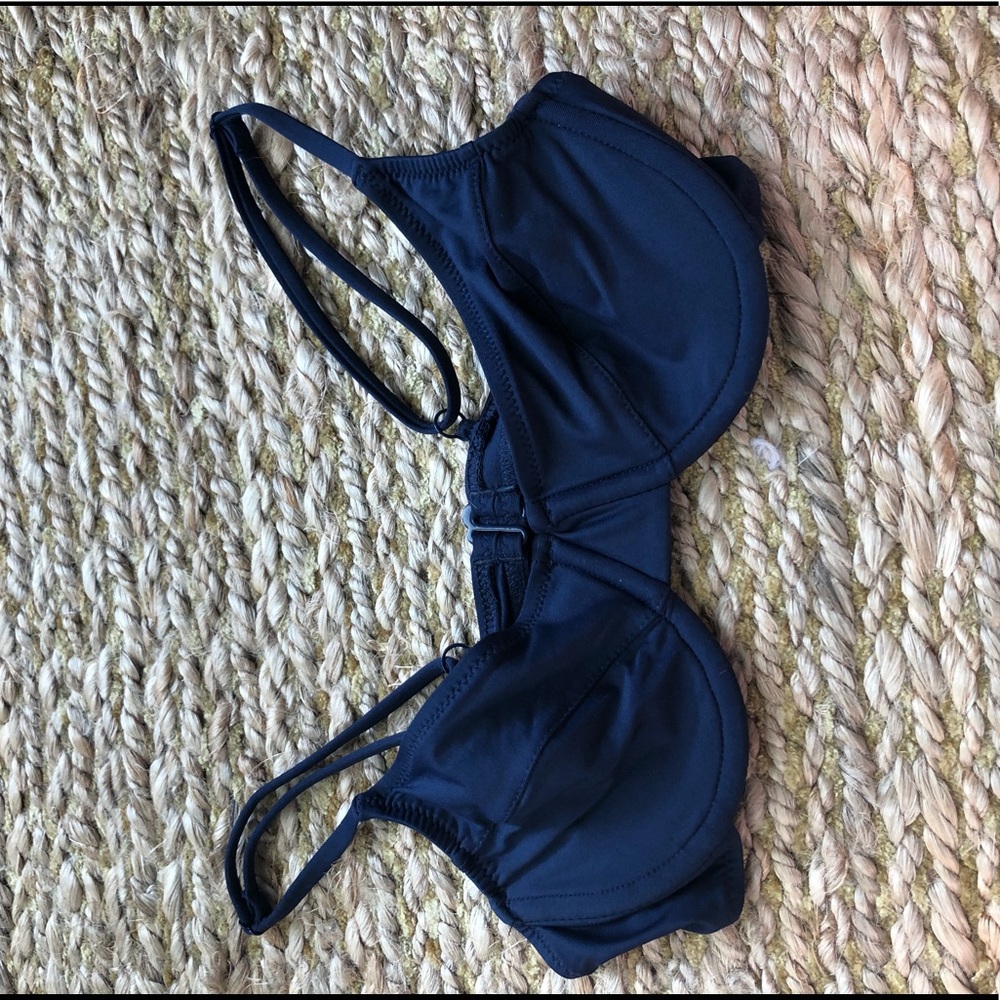 Navy j Crew underwire bikini top